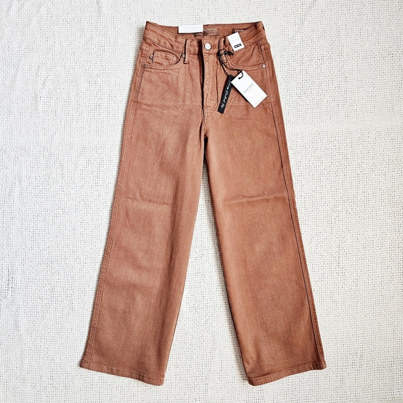 Judy Blue Tummy Control Wide Leg Crop Jeans Size 3(26) 5(27) 11(30) - Picture 11 of 16